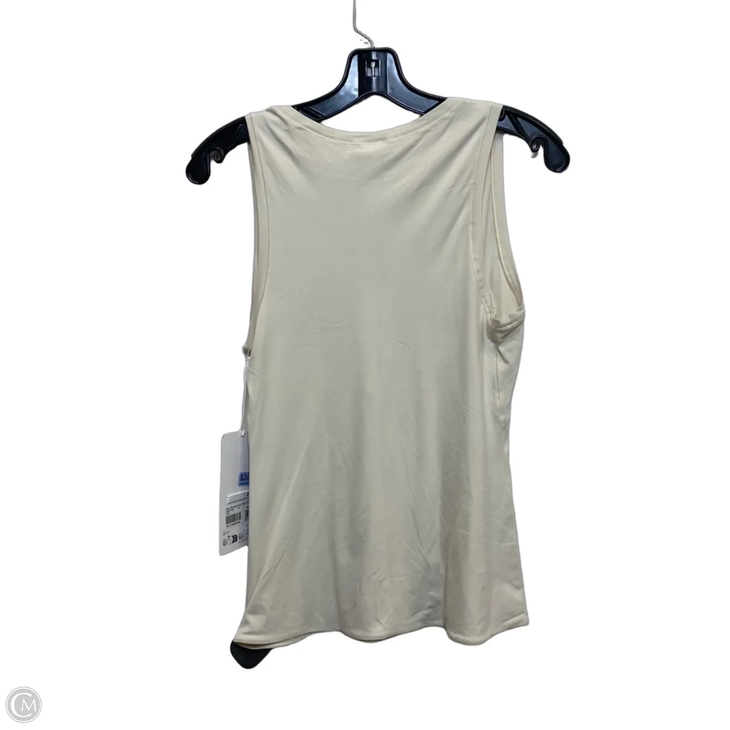 Athletic Tank Top Designer By Lululemon In Cream, Size: M