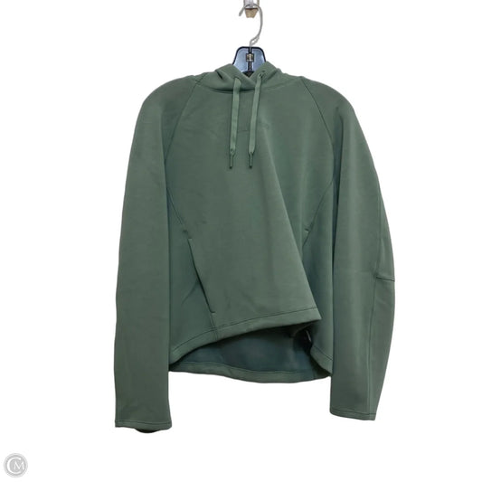 Athletic Sweatshirt Hoodie Designer By Lululemon In Green, Size: M