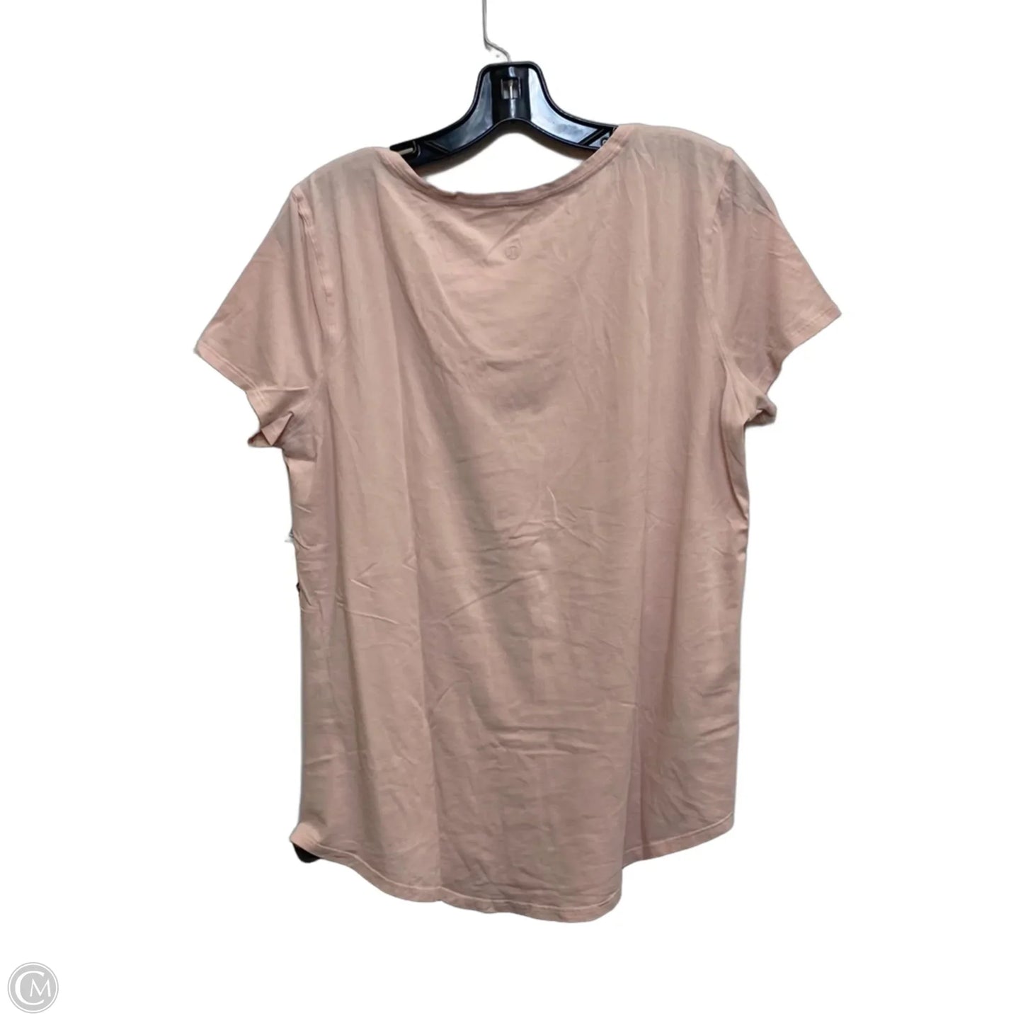 Athletic Top Short Sleeve Designer By Lululemon In Pink, Size: M