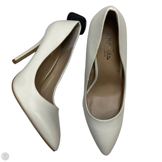 Shoes Heels Stiletto By Charles By Charles David In White, Size: 5.5