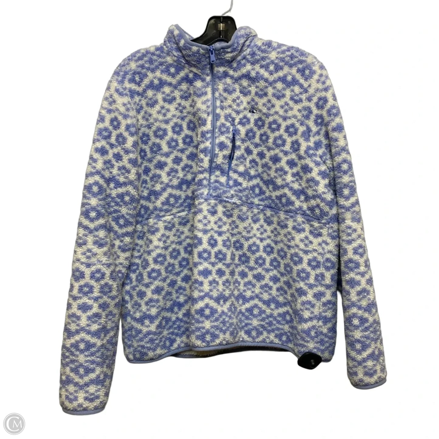 Sweatshirt Designer By Vineyard Vines In Blue & White, Size: Xl