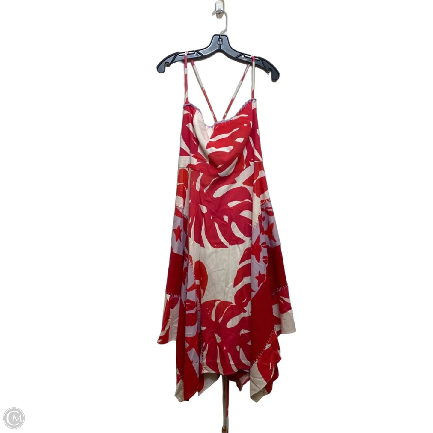 Dress Designer By Farm Rio In Red & White, Size: Xl