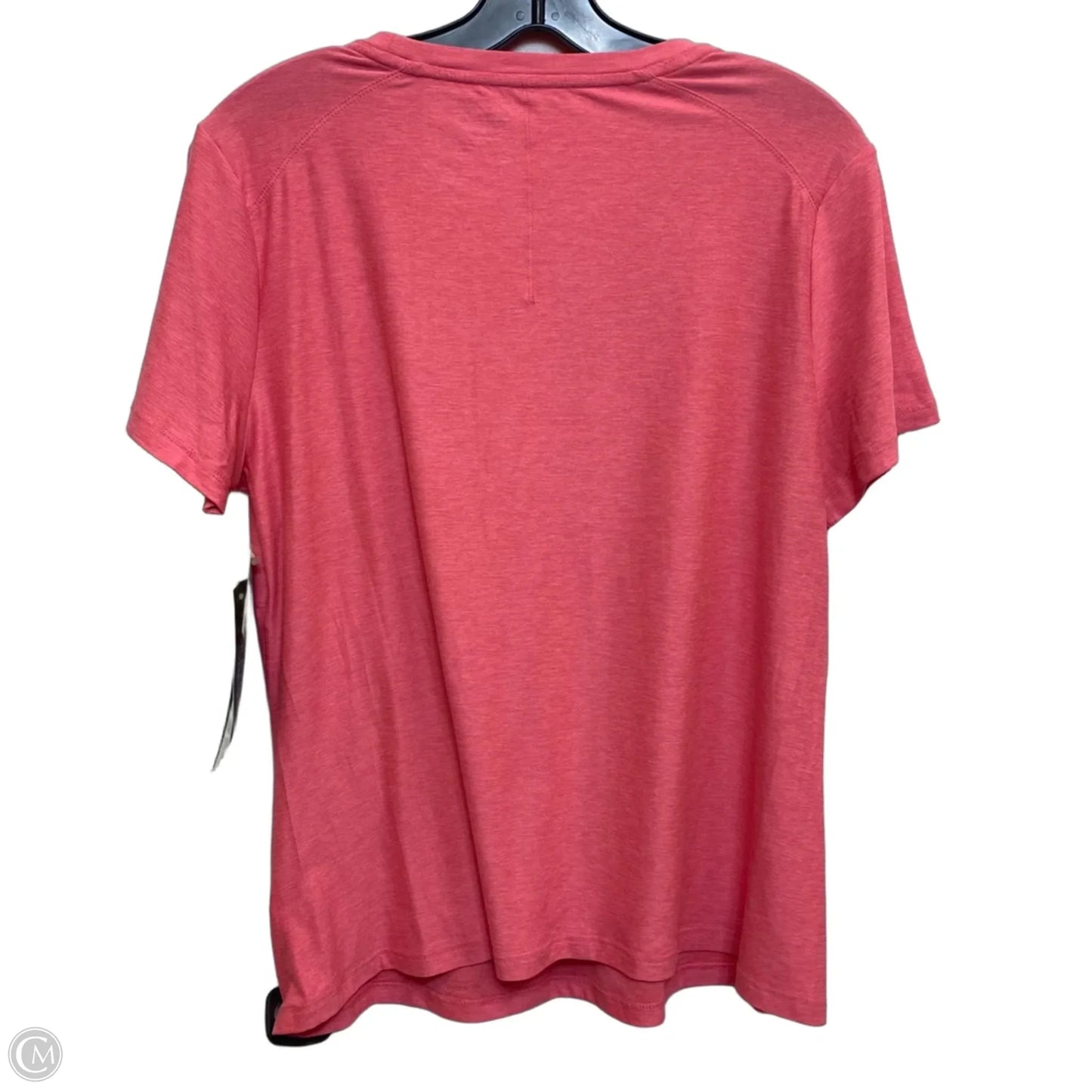 Athletic Top Short Sleeve By Athletic Works In Pink, Size: L