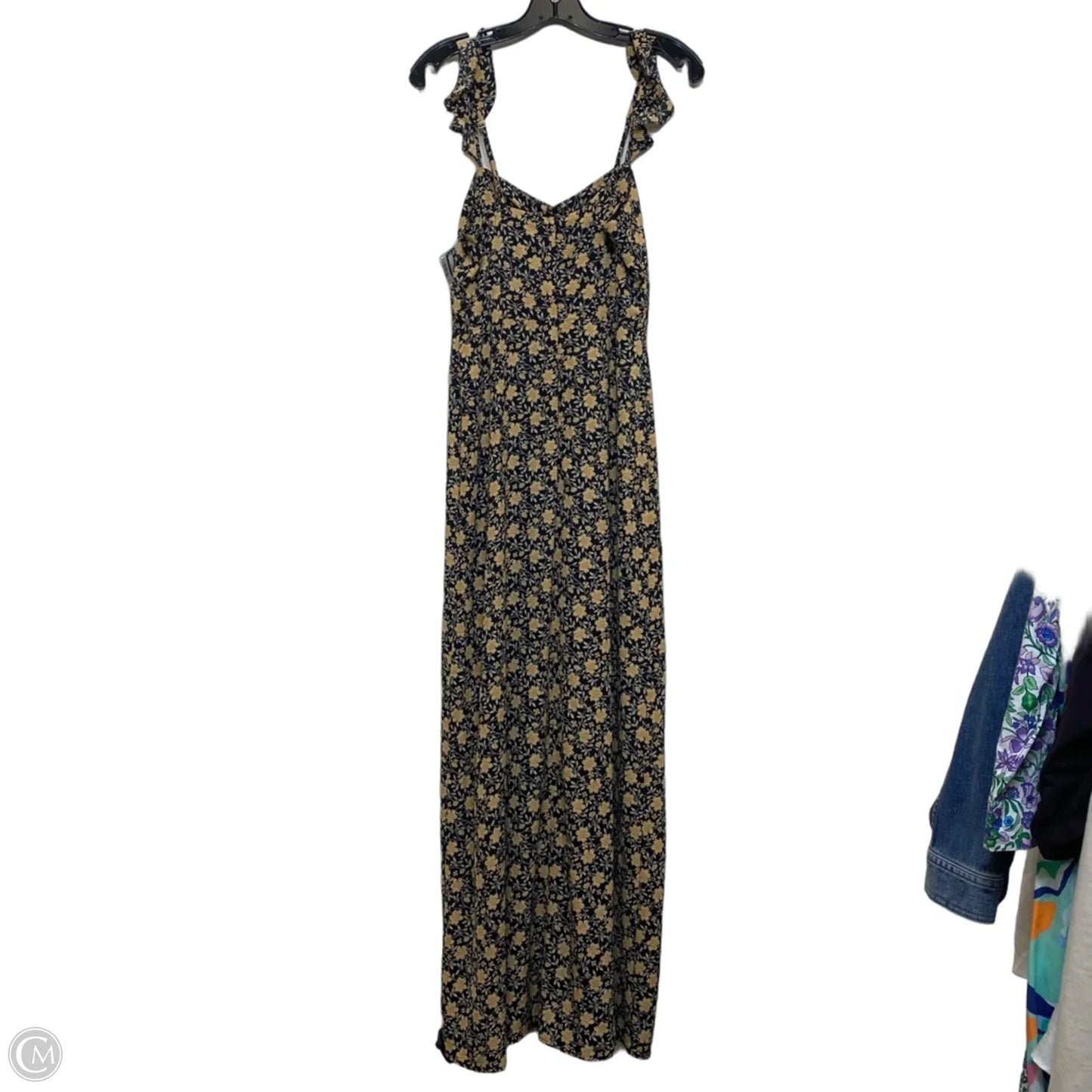 Dress Casual Maxi By Lulus In Black & Yellow, Size: Xs