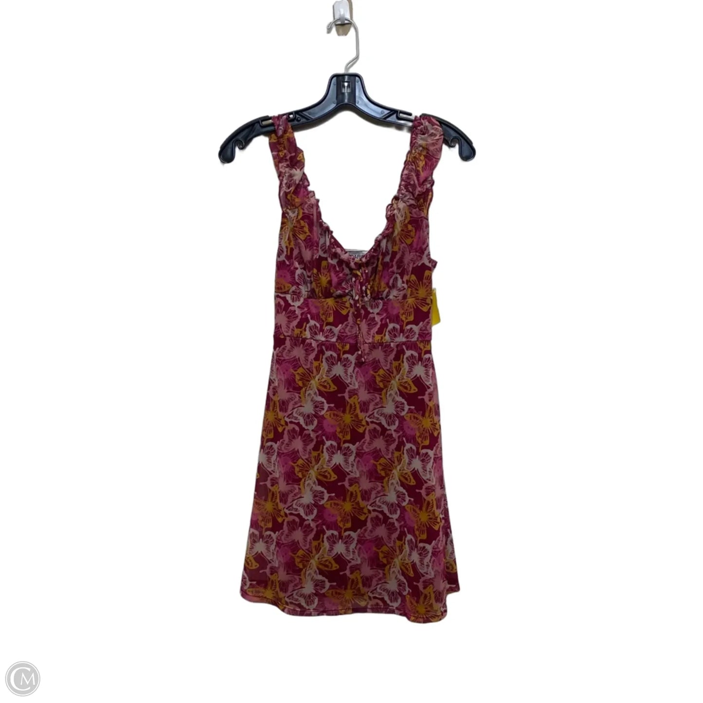 Dress Casual Short By No Boundaries In Pink & Yellow, Size: Xs