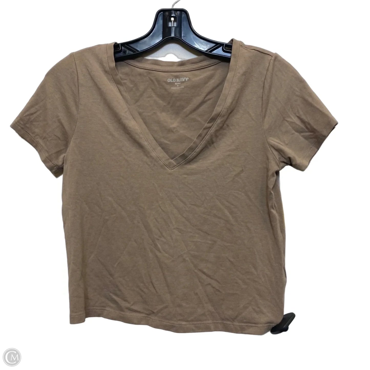 Top Short Sleeve Basic By Old Navy In Brown, Size: M