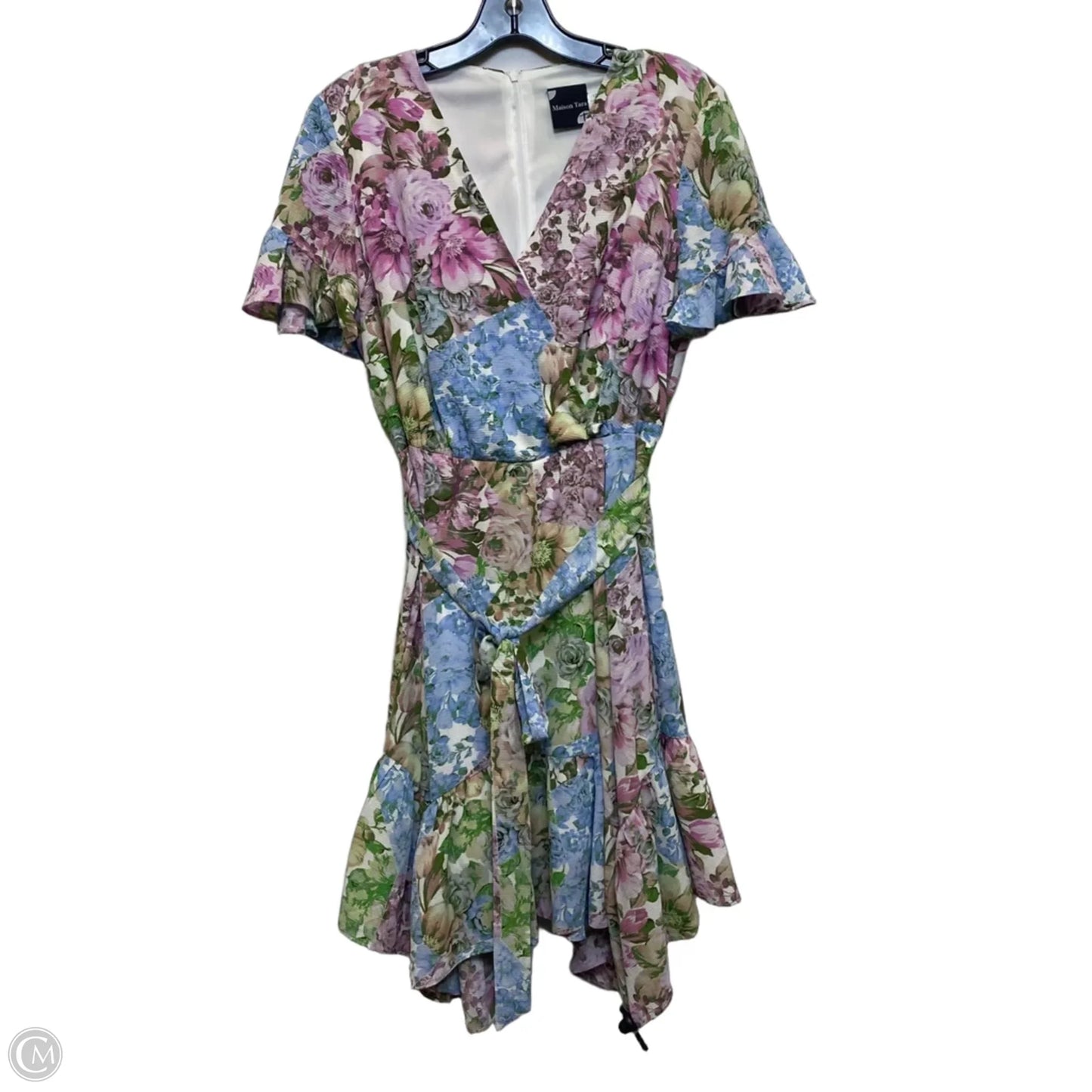 Dress Party Short By Maison Tara In Floral Print, Size: L