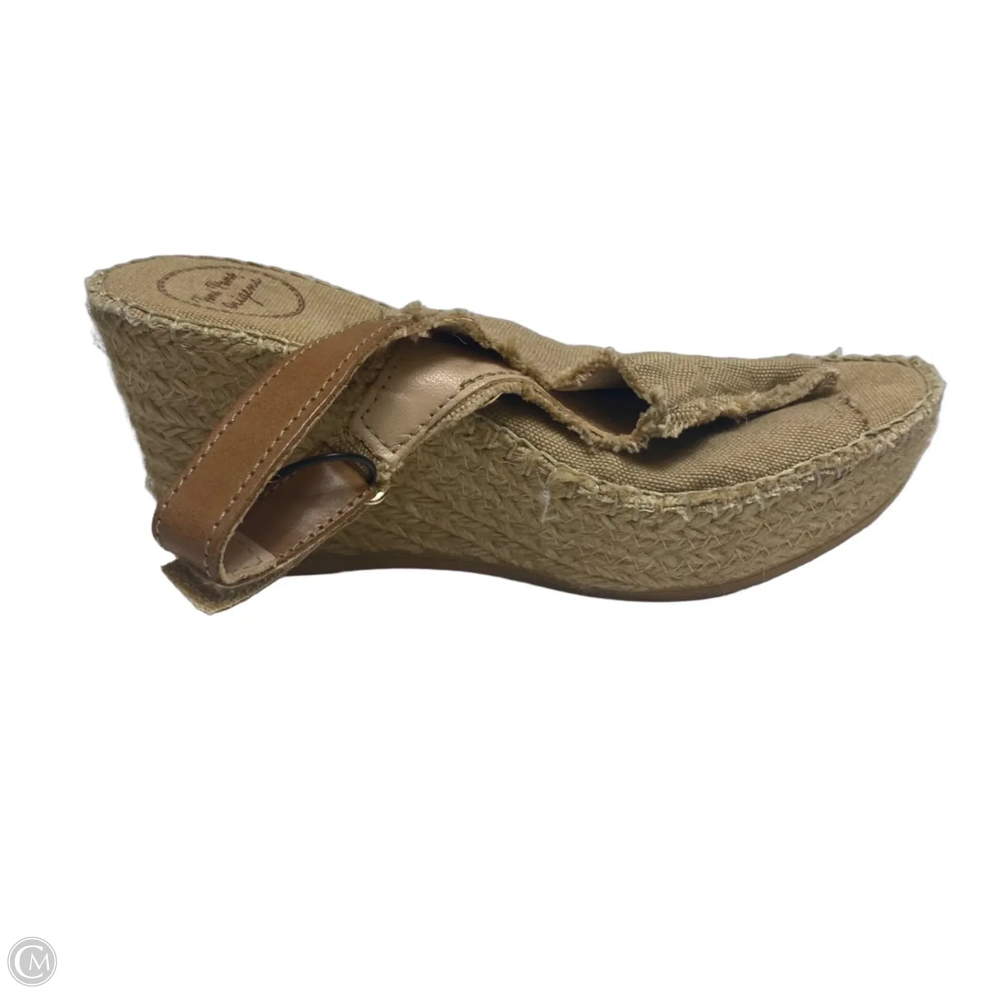 Sandals Heels Wedge By Toni Pons In Tan, Size: 6.5