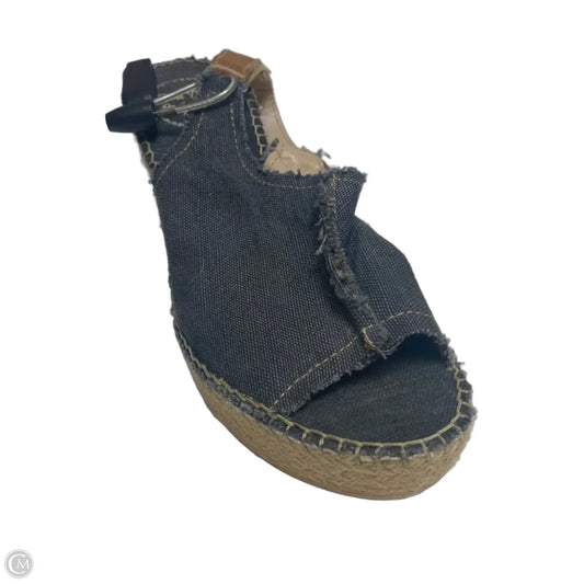 Sandals Heels Wedge By Toni Pons In Grey, Size: 6.5