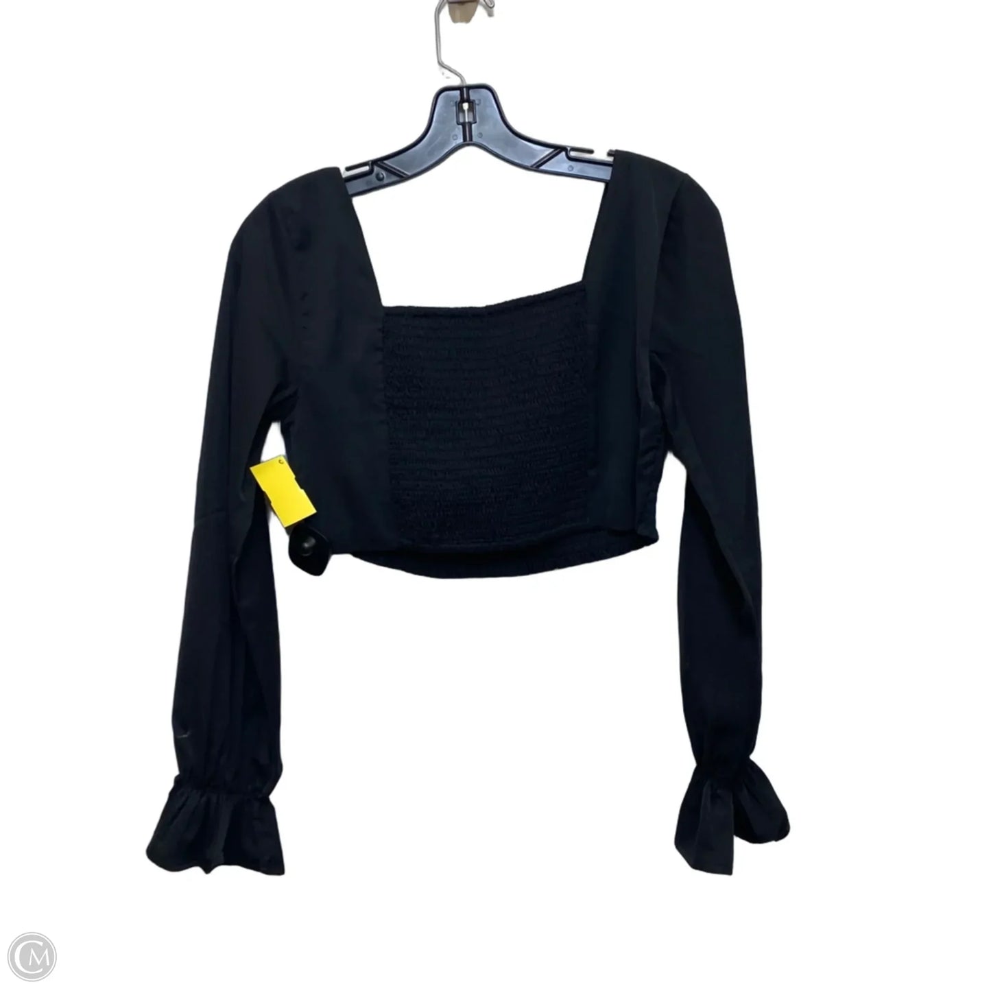 Top Long Sleeve By Pink Lily In Black, Size: S