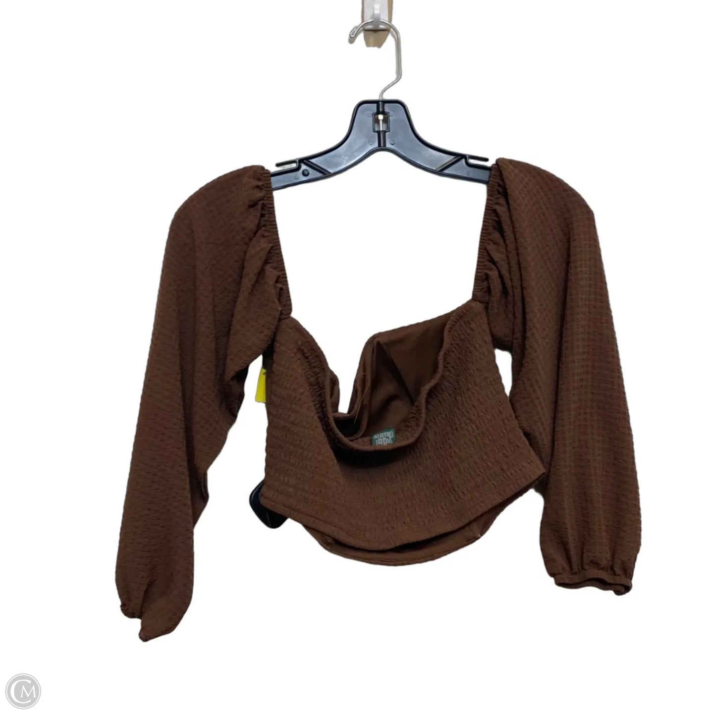 Top Long Sleeve By Wild Fable In Brown, Size: S