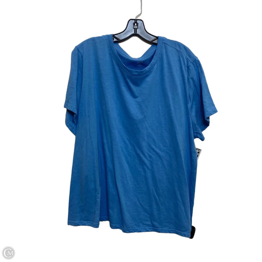 Top Short Sleeve Basic By Ana In Blue, Size: 2x