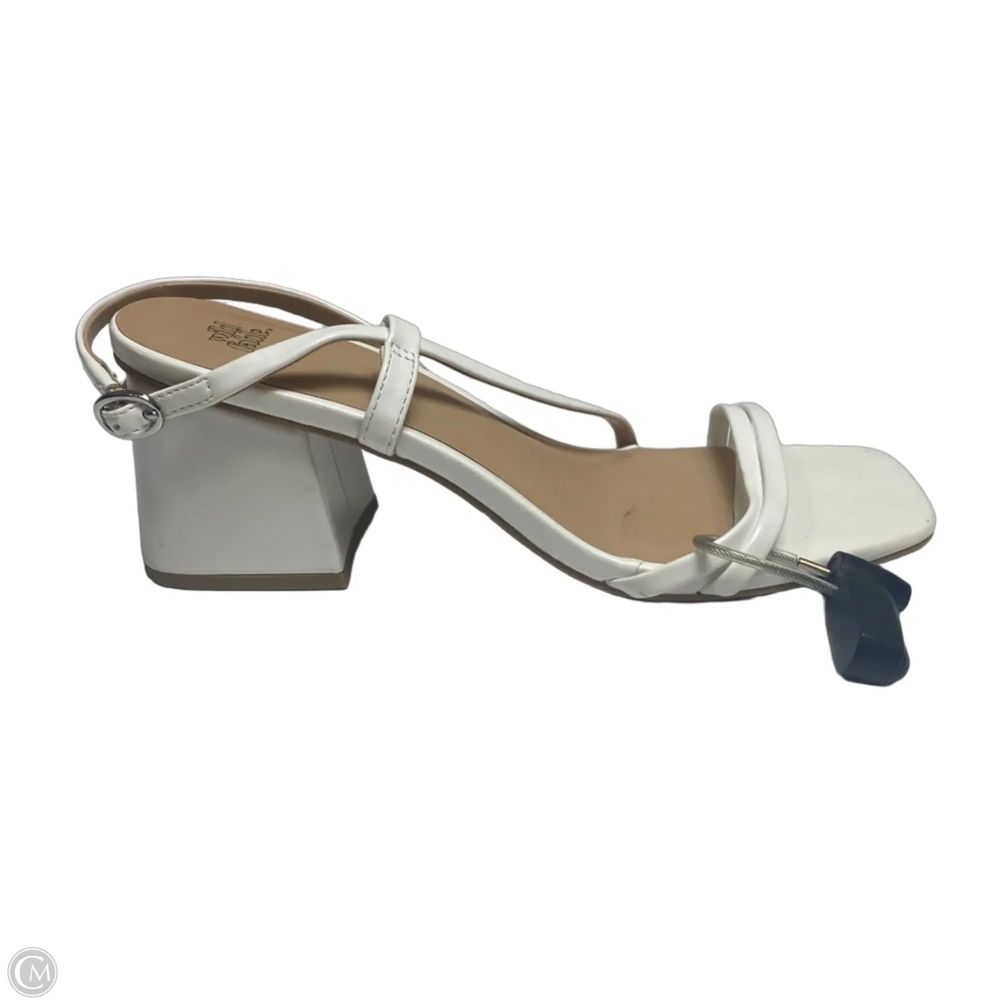 Sandals Heels Block By Wild Fable In White, Size: 7