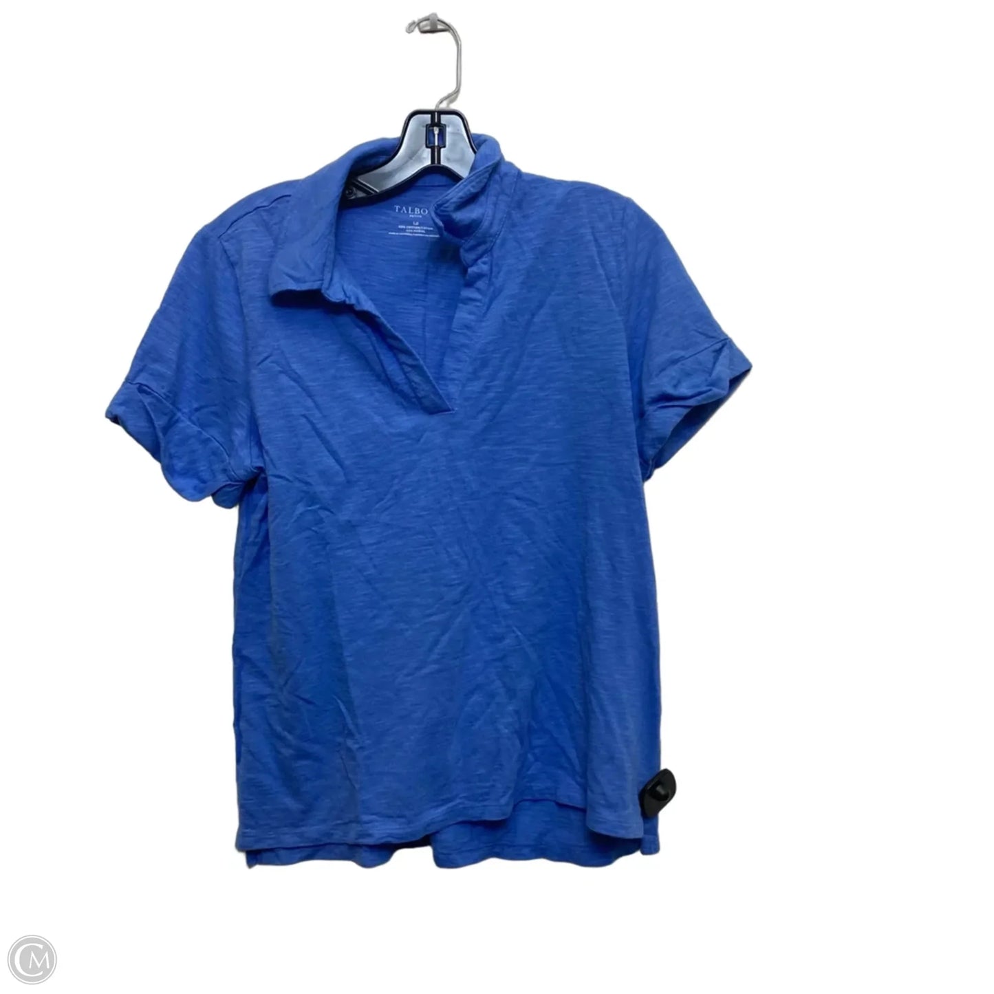 Top Short Sleeve By Talbots In Blue, Size: Lp
