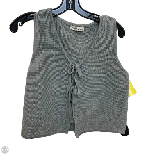 Vest Sweater By Zenana In Grey, Size: S
