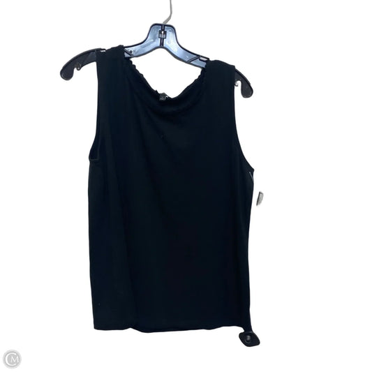 Top Sleeveless Basic By Talbots In Black, Size: L