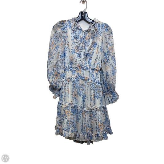 Dress Casual Short By Selfie In Blue & White, Size: Xs