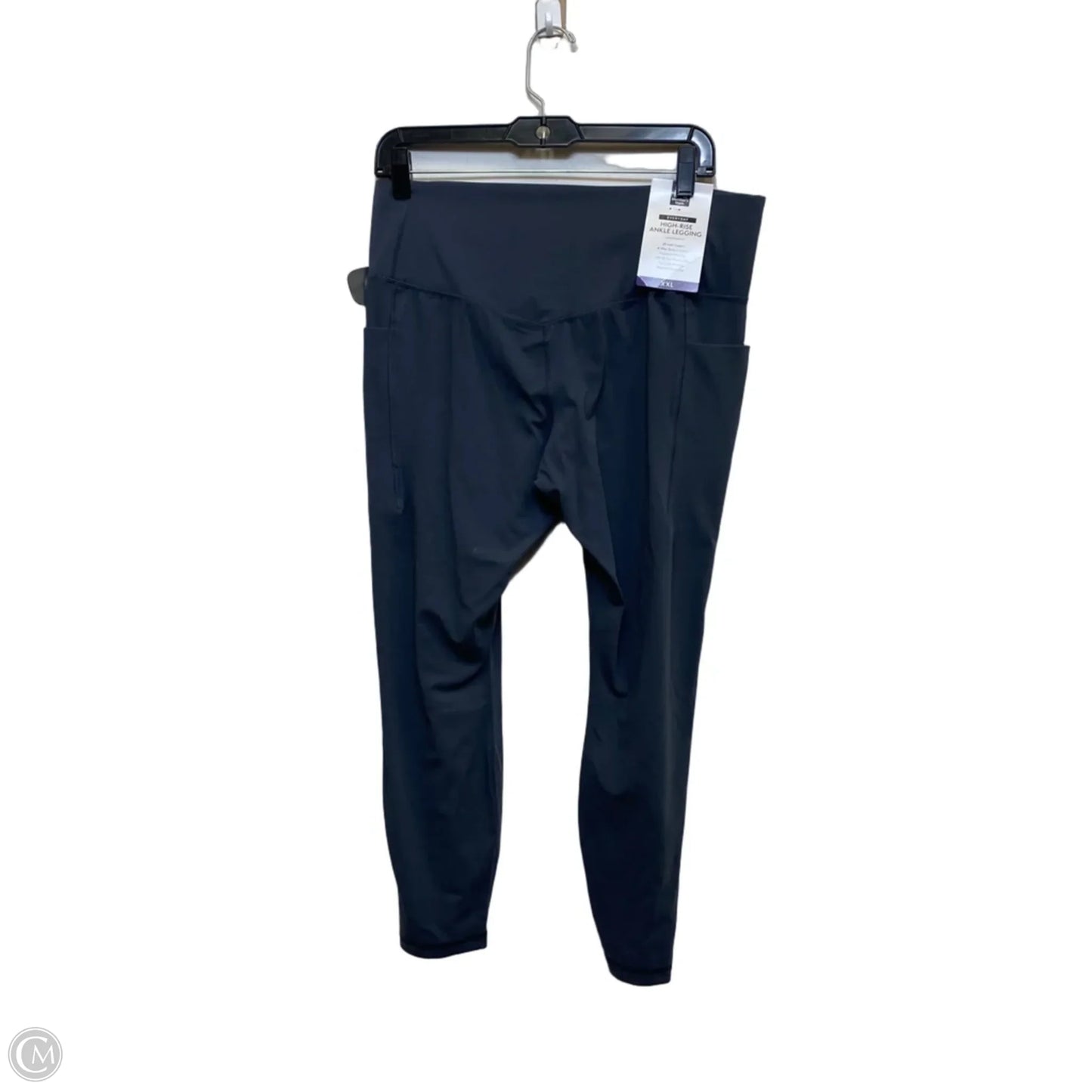 Athletic Leggings By Members Mark In Grey, Size: Xxl
