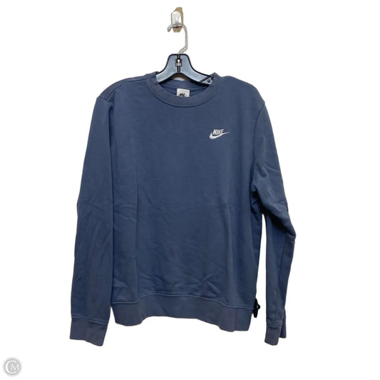 Athletic Sweatshirt Crewneck By Nike Apparel In Blue, Size: L