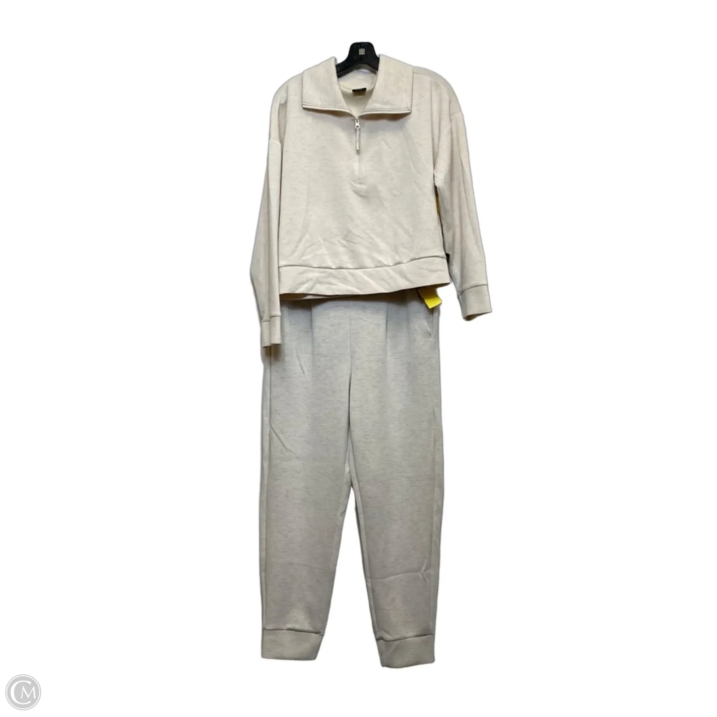 Athletic Pants 2pc By Avia In Cream, Size: M