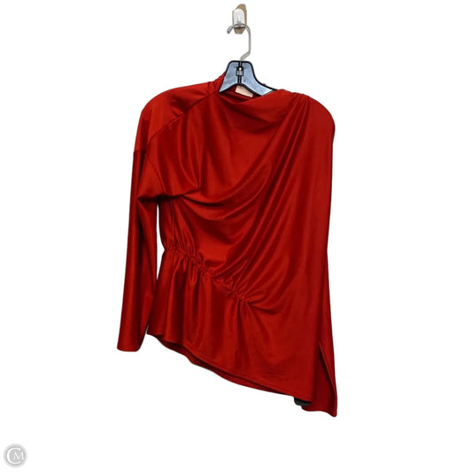 Top Long Sleeve By Good Luck Gem In Red, Size: M