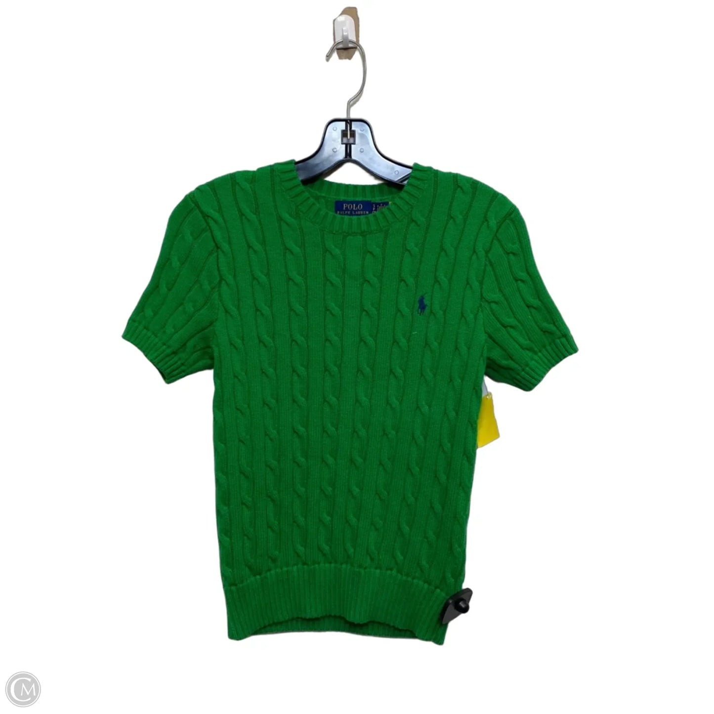 Sweater Short Sleeve By Polo Ralph Lauren In Green, Size: S