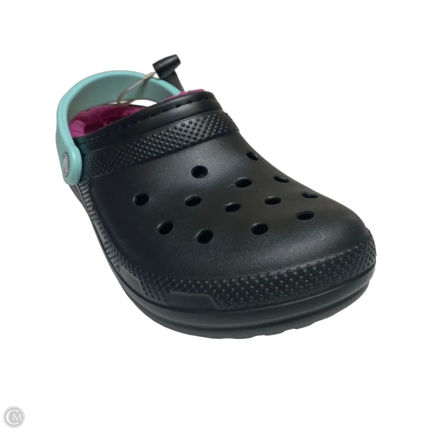 Shoes Flats By Crocs In Black & Purple, Size: 8