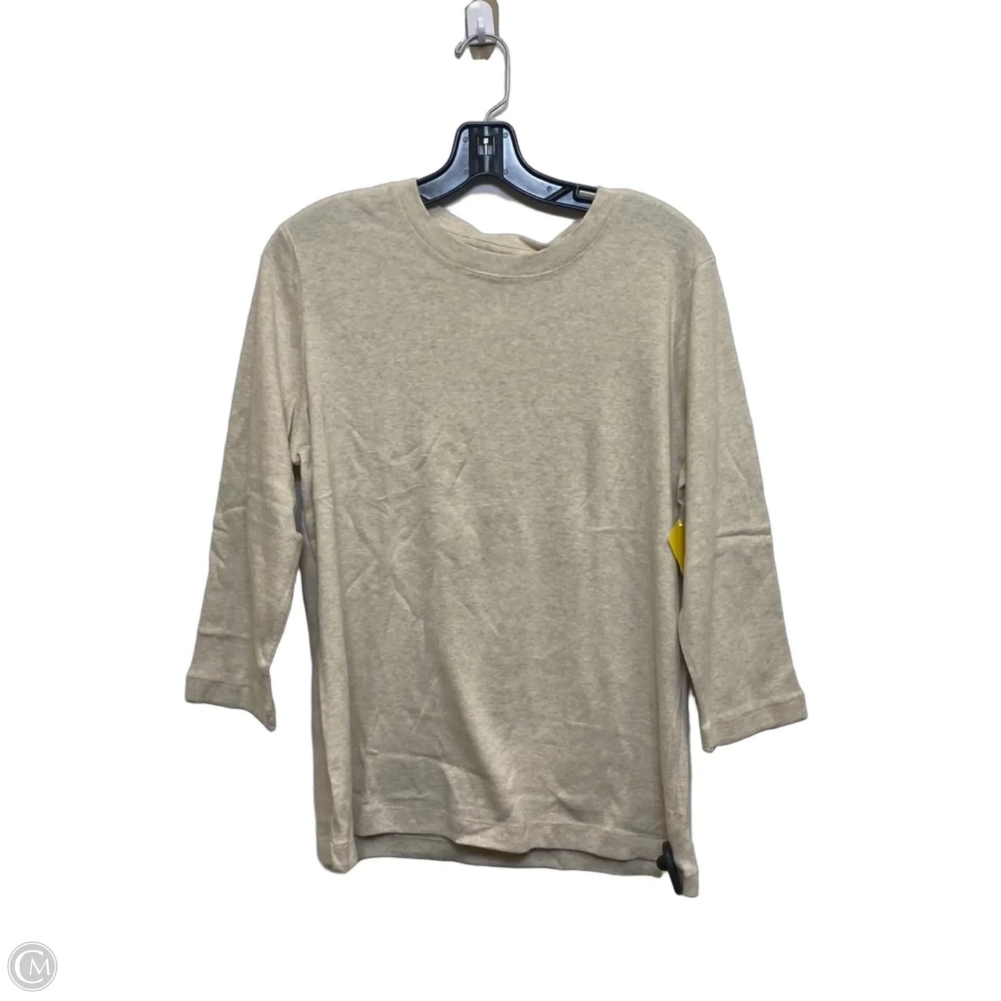 Top 3/4 Sleeve Basic By Kim Rogers In Tan, Size: Xl