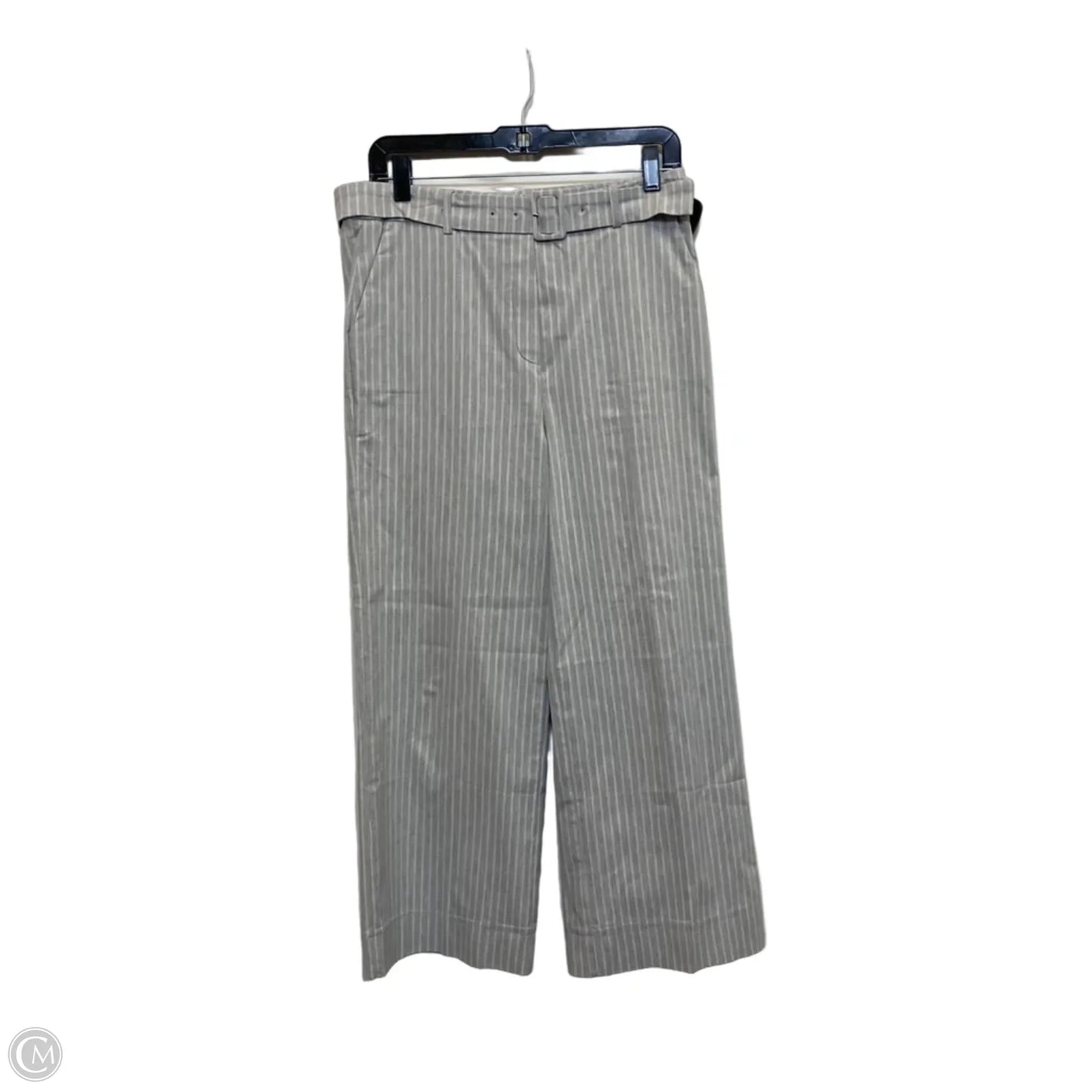 Pants Cropped By Haven & Blair In Grey & White, Size: S