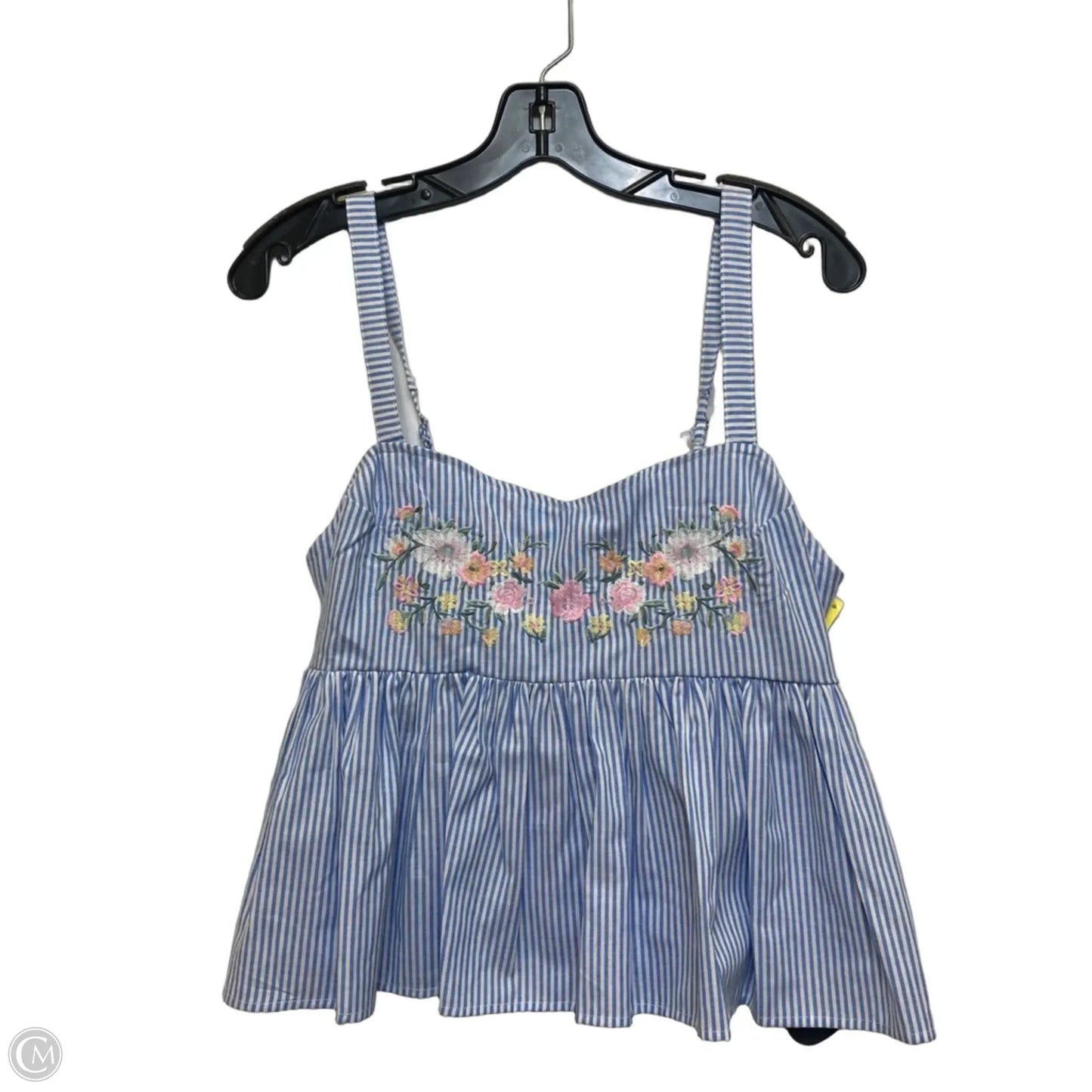 Top Sleeveless By Altard State In Blue & White, Size: M
