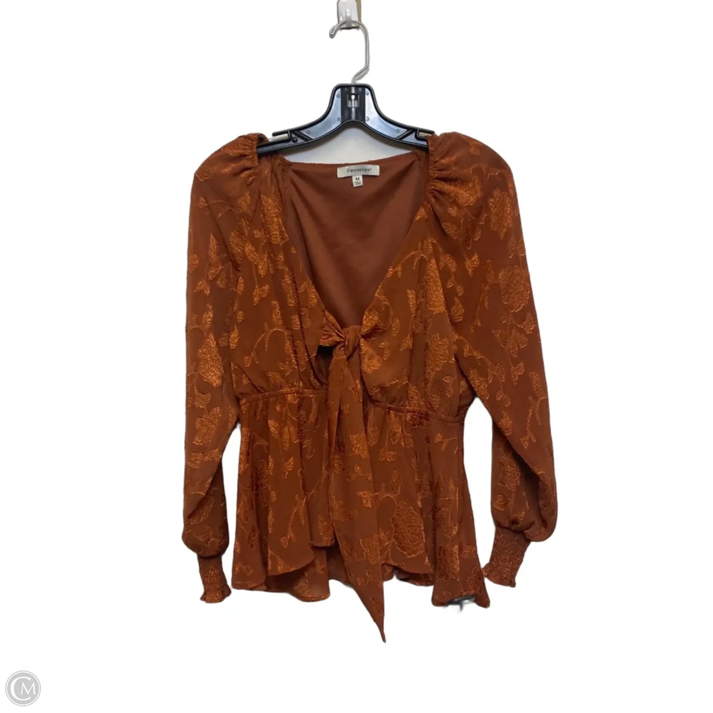 Top Long Sleeve By Francesca’s In Orange, Size: M