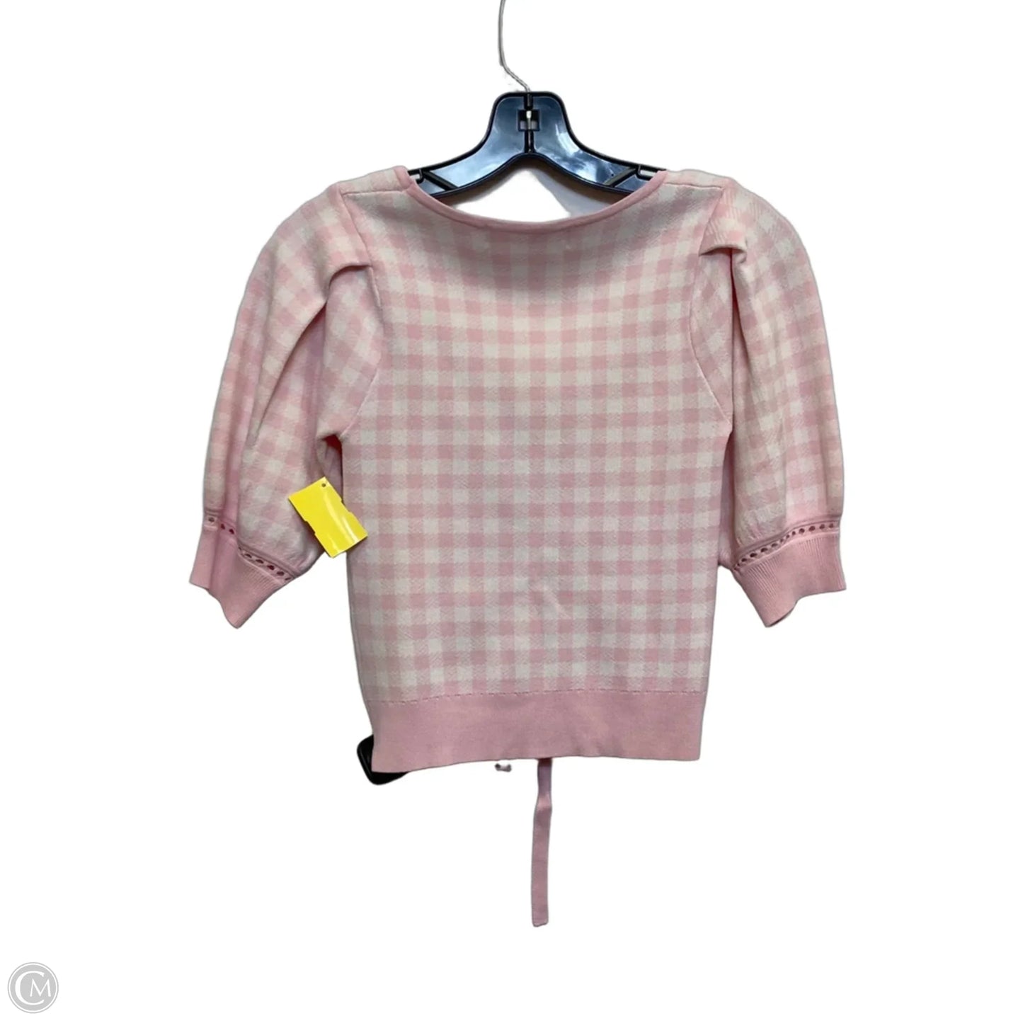 Top Short Sleeve By Astr The Label In Pink & White, Size: Xs