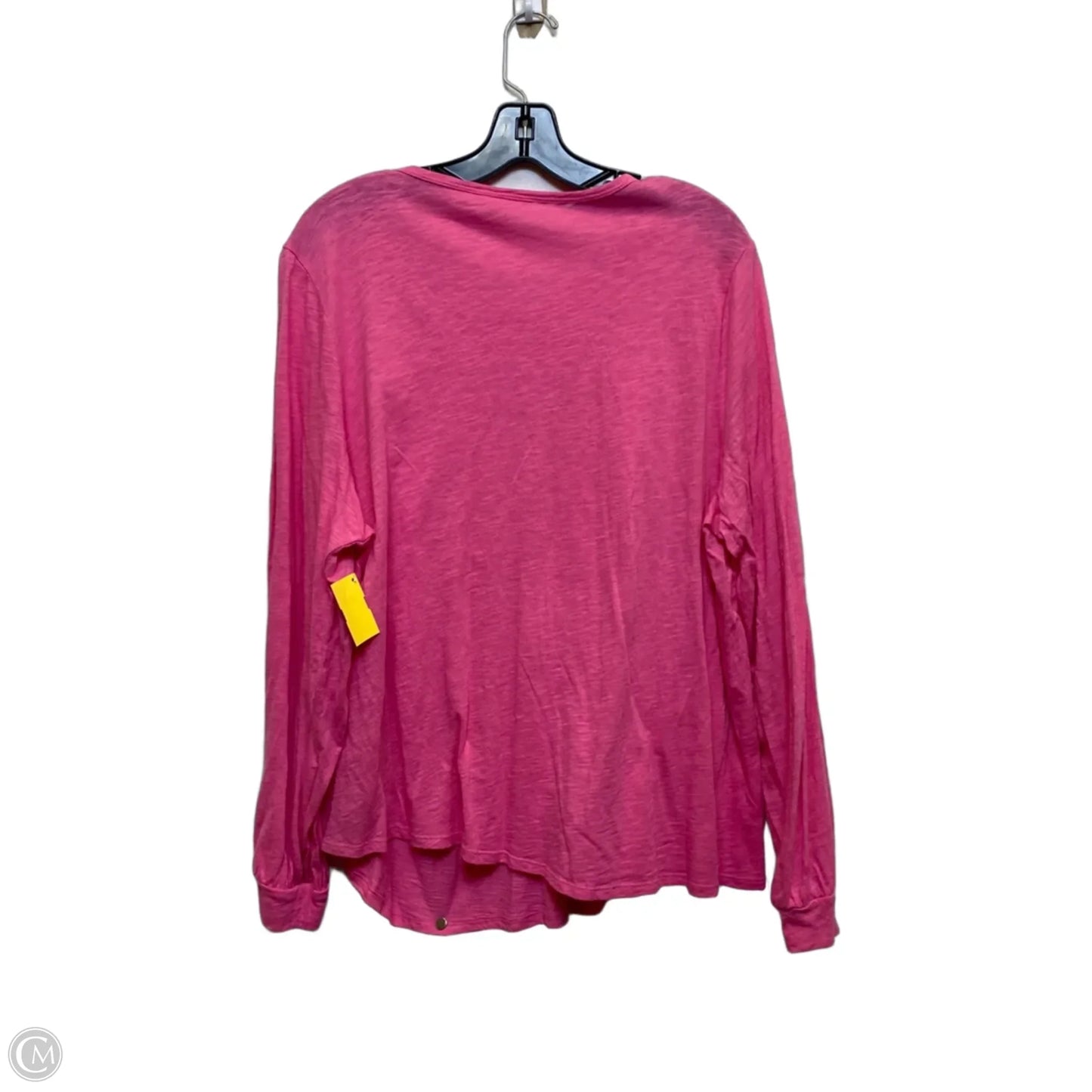 Top Long Sleeve By Time And Tru In Pink, Size: 3x