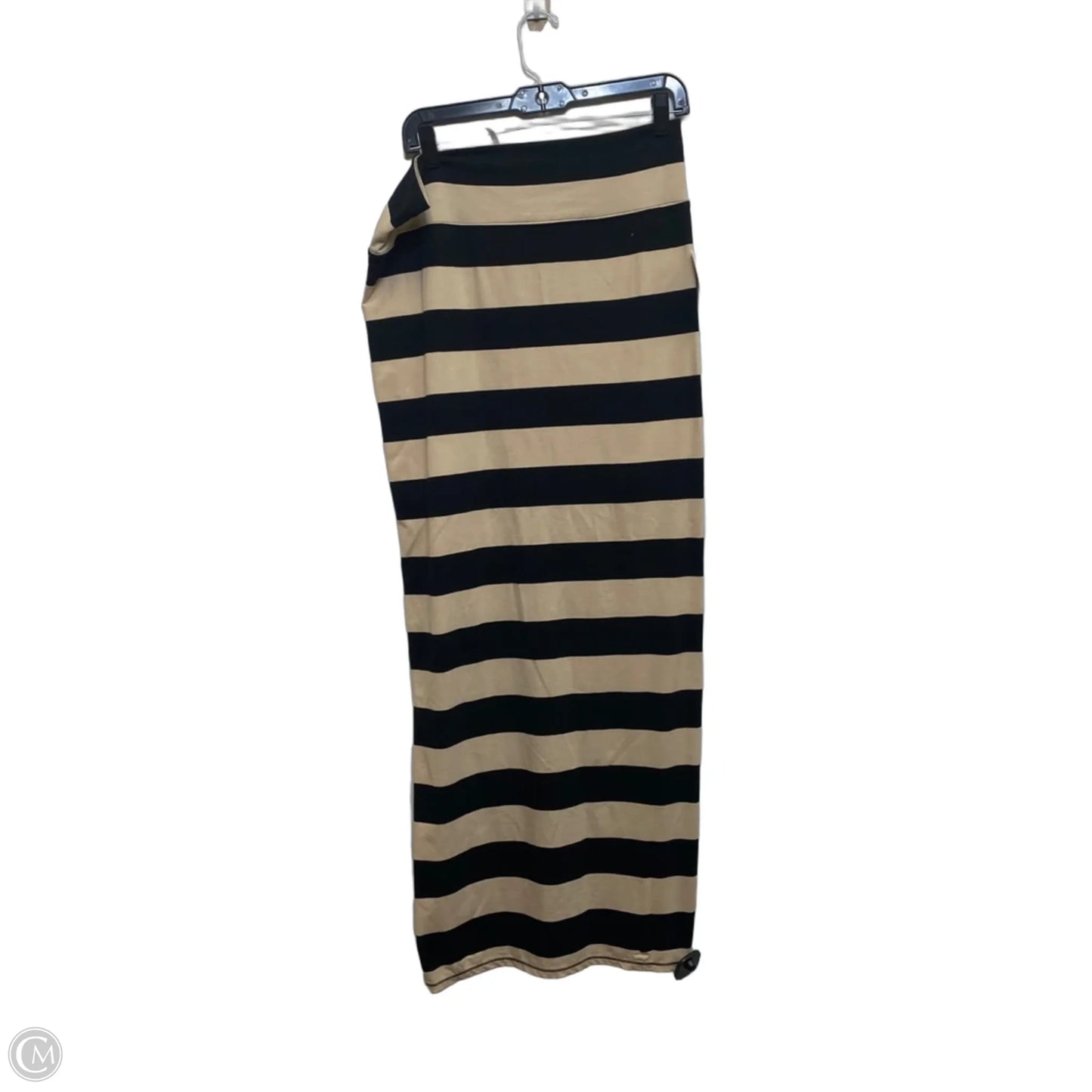 Dress Casual Maxi By Free People In Black & Cream, Size: L