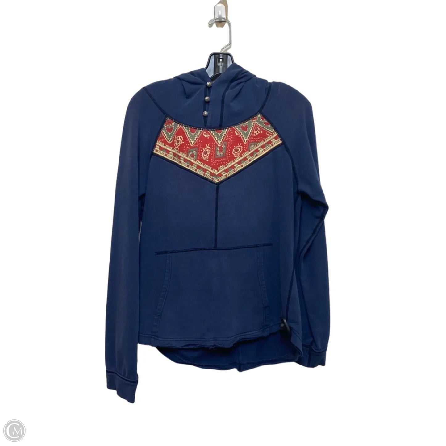 Sweatshirt Hoodie By We The Free In Blue, Size: S