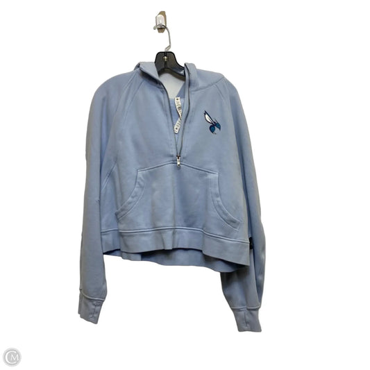 Athletic Sweatshirt Hoodie Designer By Lululemon In Blue, Size: Xl