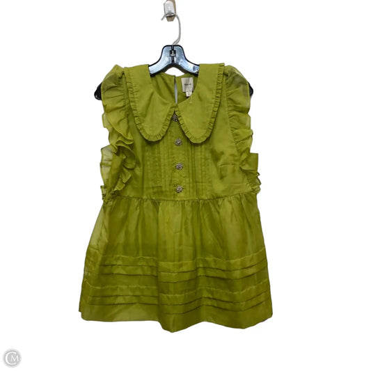 Top Sleeveless By Maeve In Green, Size: S