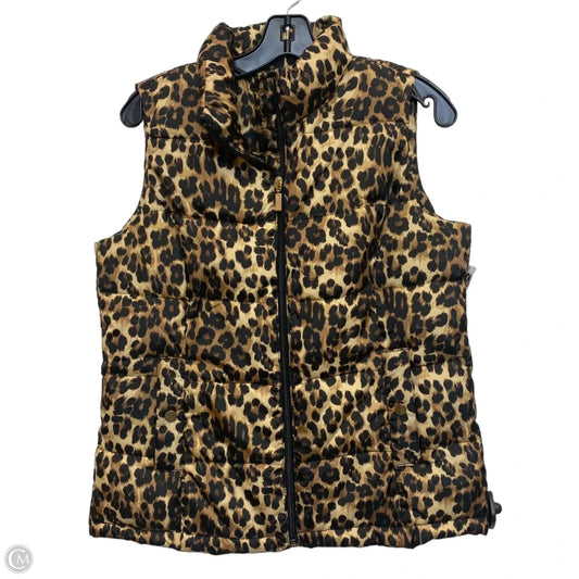 Vest Puffer & Quilted By Charter Club In Animal Print, Size: M