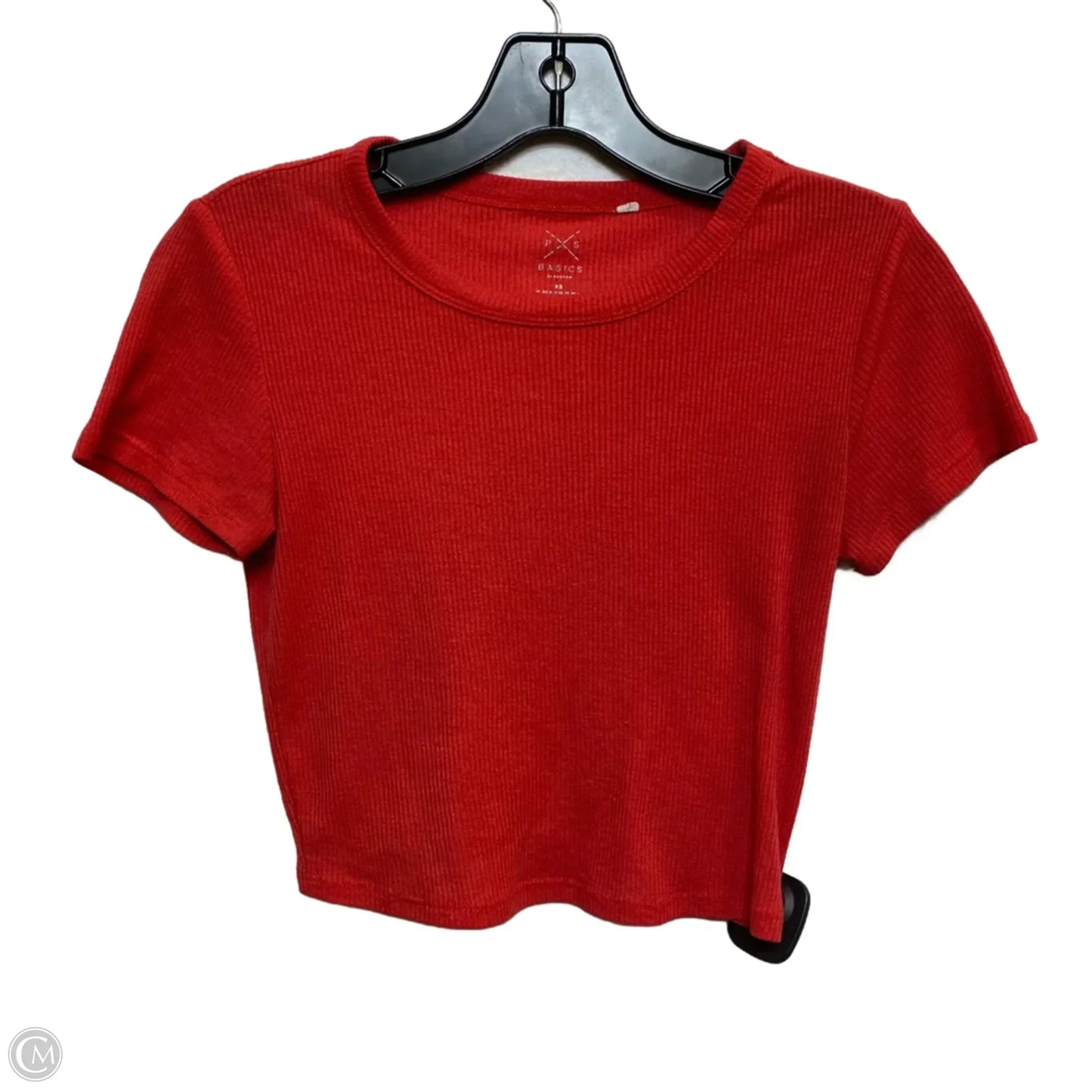 Top Short Sleeve By Ps Basics In Red, Size: Xs