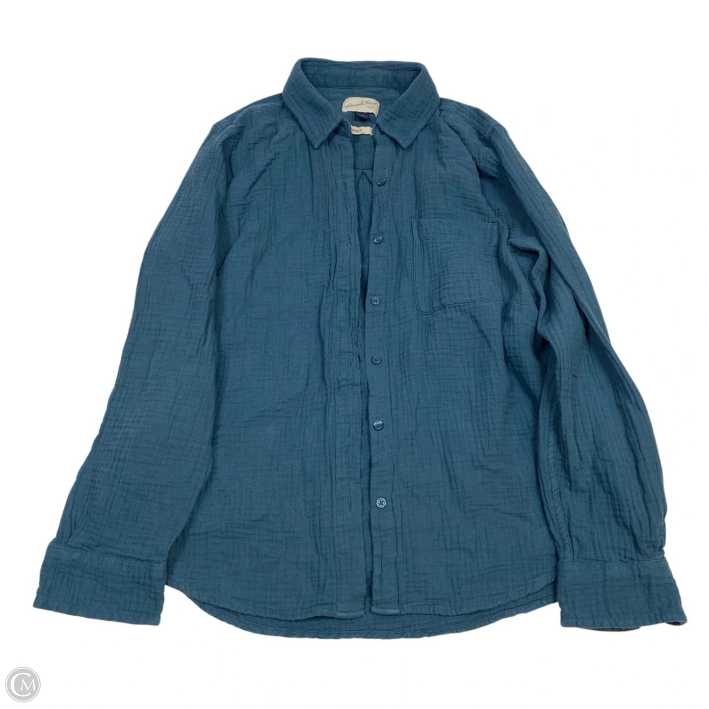 Top Long Sleeve By Universal Thread In Blue, Size: M