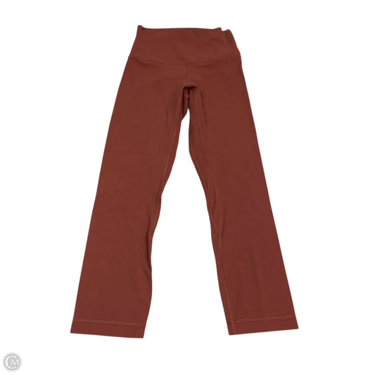 Athletic Leggings Designer By Lululemon In Red, Size: Xs