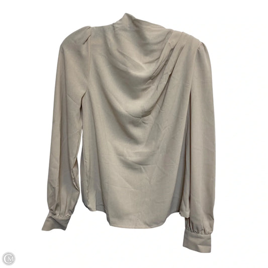 Top Long Sleeve By Shein In Tan, Size: S