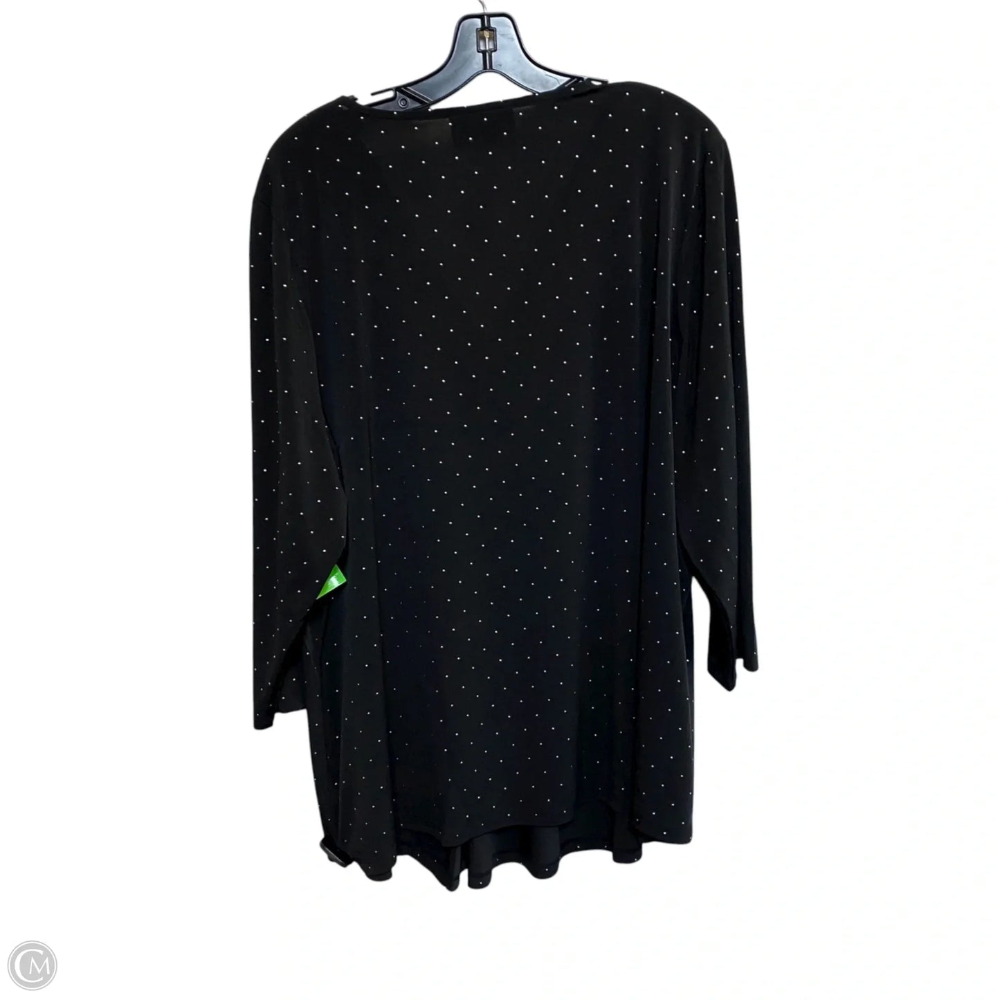Top Long Sleeve By Lane Bryant In Black, Size: 3x