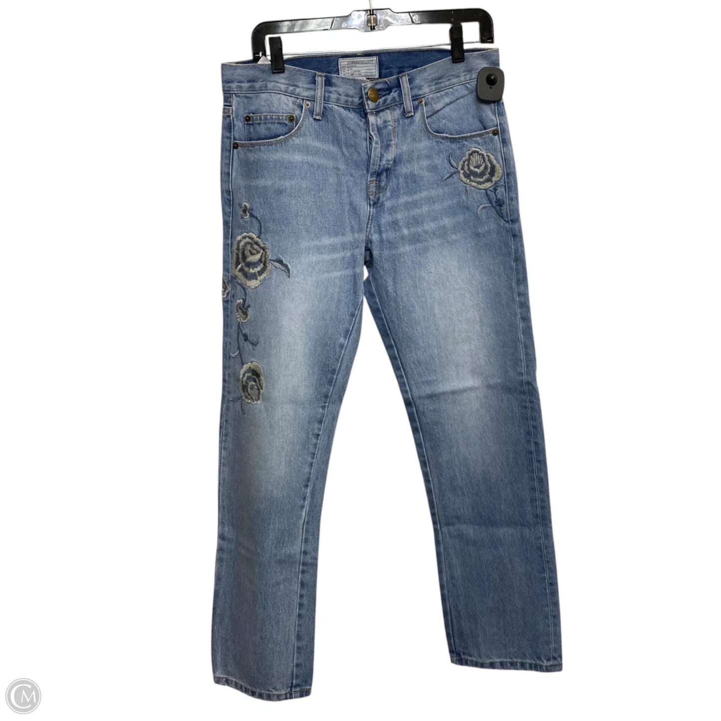 Jeans Straight By Current/elliott In Blue Denim, Size: 2