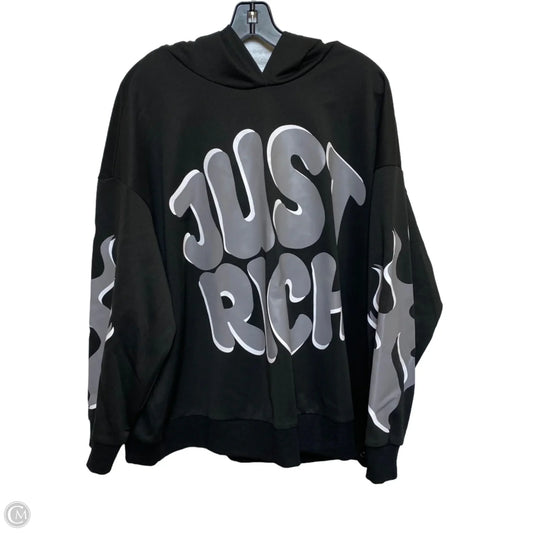 Sweatshirt Hoodie By Shein In Black, Size: 3x