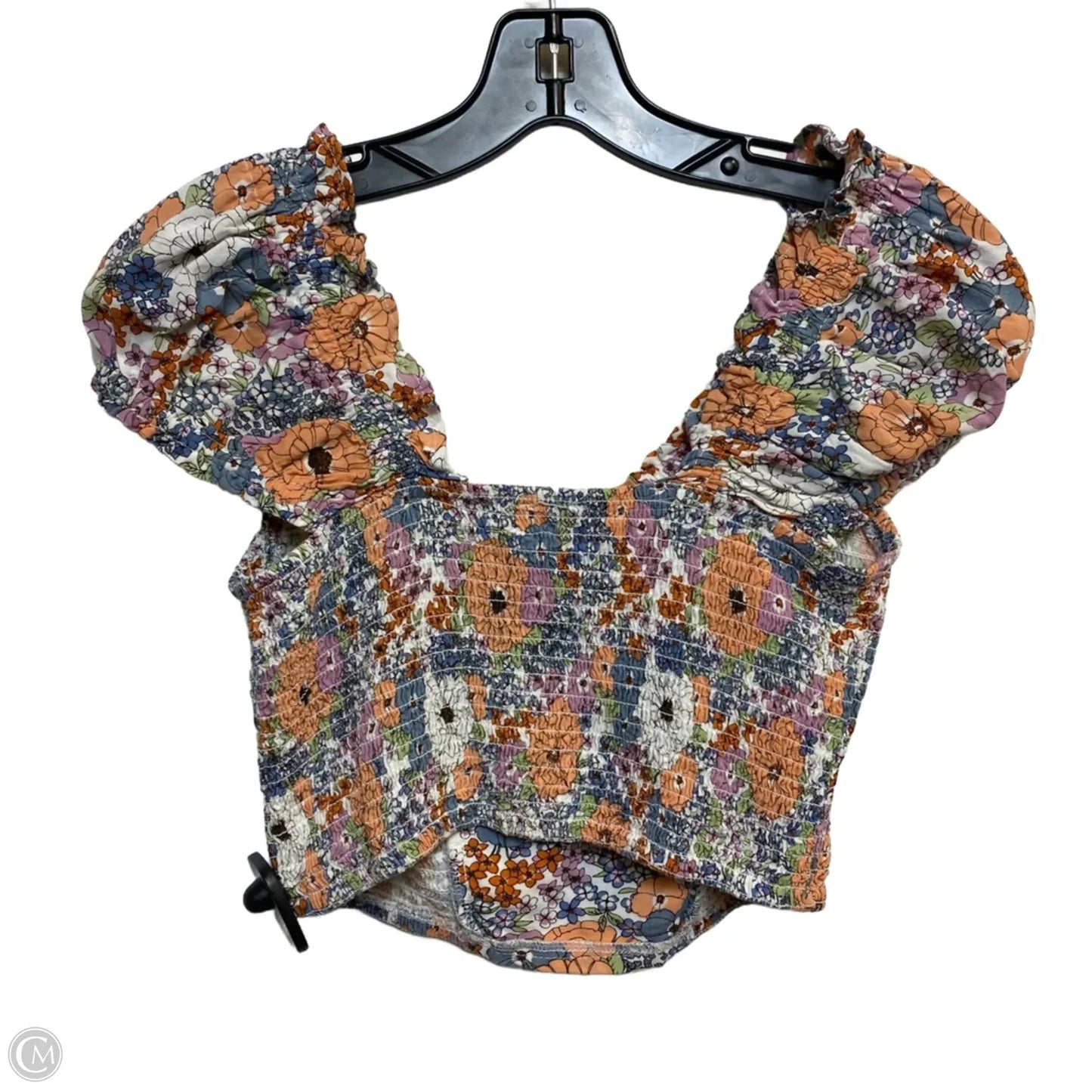 Top Short Sleeve By Japna In Nautical Print, Size: S