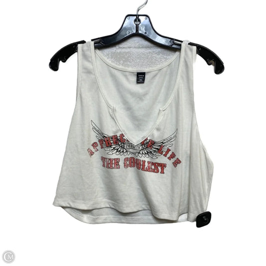 Top Sleeveless By Shein In Cream, Size: 2x