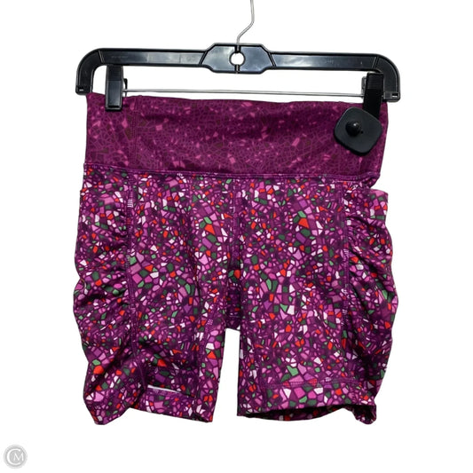 Athletic Shorts Designer By Lululemon In Purple, Size: 4