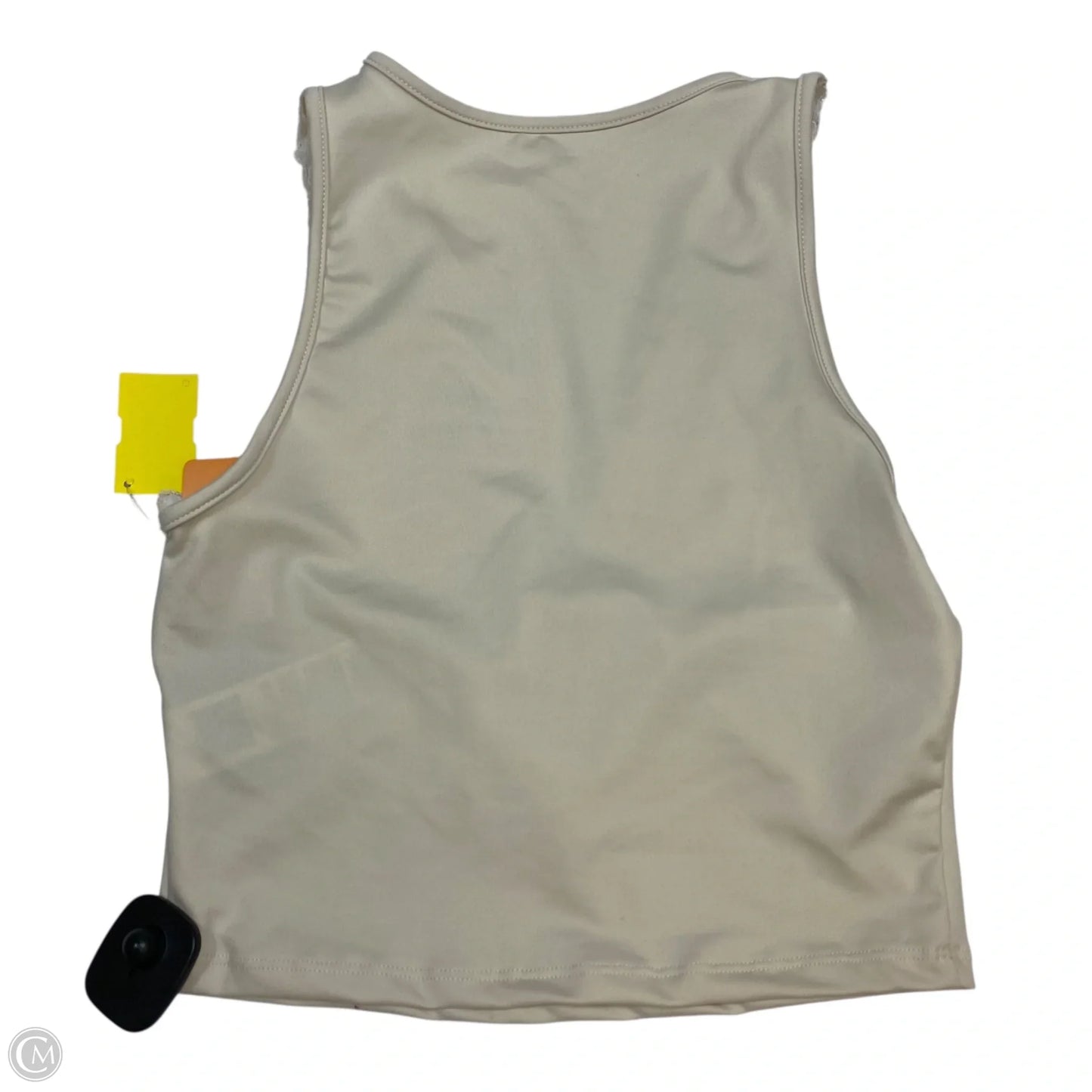 Top Sleeveless By Shein In Cream, Size: M