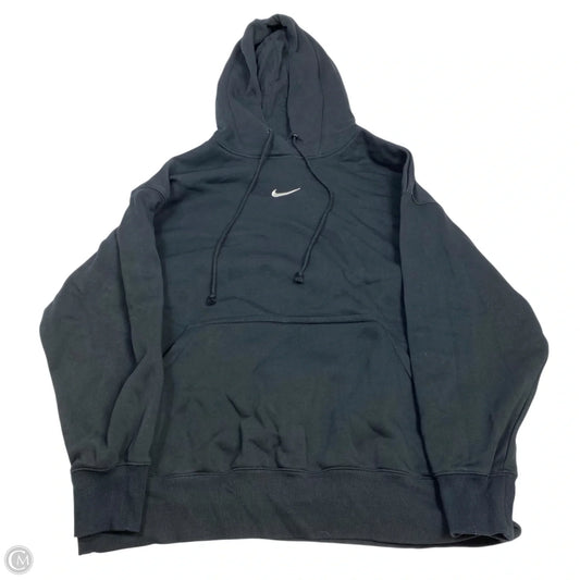 Sweatshirt Hoodie By Nike In Black, Size: 1x